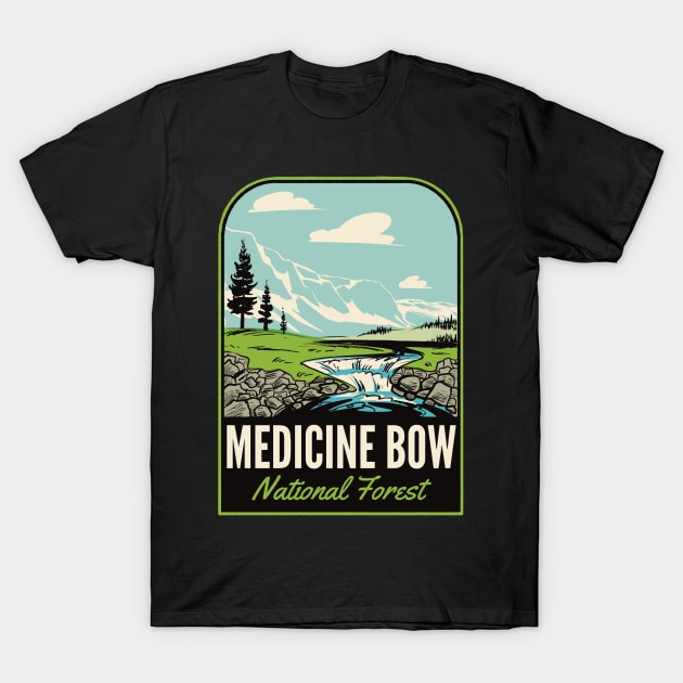 Medicine Bow National Forest WY T-Shirt by HalpinDesign